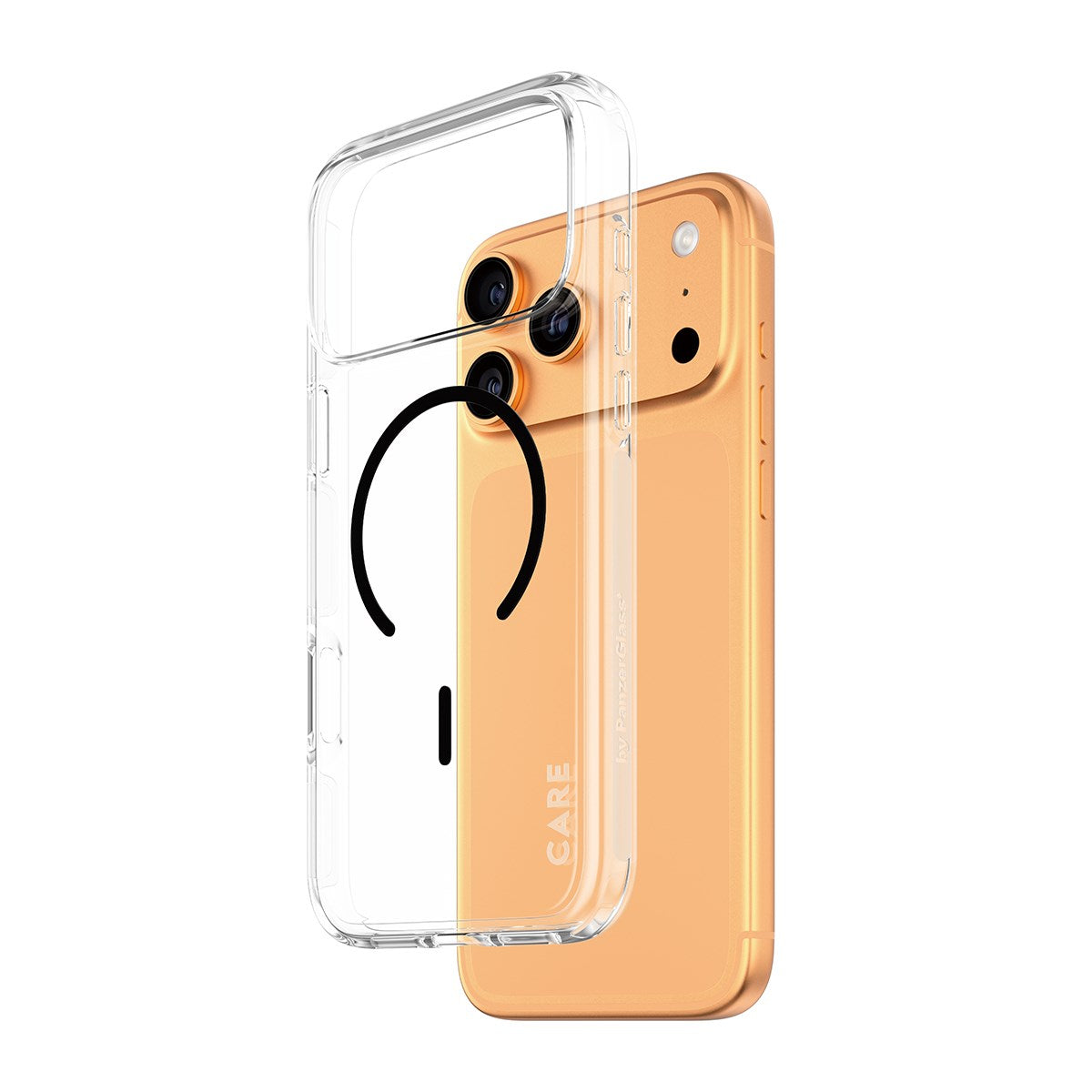CARE by PanzerGlass® Flagship Case Transparent Urban Explorer m. Schwarz MagSafe iPhone 17 Pro Max